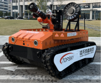 防爆消防滅火排煙偵察機(jī)器人（中型，第11代，語音控制+跟隨功能+5G控制+水炮跟蹤火焰+野外導(dǎo)航)