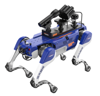 反恐防暴四足機(jī)器狗（第5代，自組網(wǎng)+集成一體式遙控器+雙光三軸增穩(wěn)云臺(tái)+38mm六連發(fā)射器+捕捉網(wǎng)發(fā)射器）