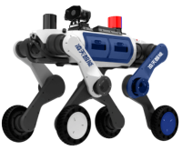 治安巡邏輪足機(jī)器狗（輪足，集成一體式遙控器+對講照明+警示燈+自主跟隨）