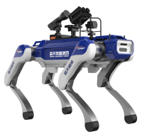 反恐防暴四足機(jī)器狗 （40kg超級(jí)大狗，第5代，自組網(wǎng)+集成一體式遙控器+雙光三軸增穩(wěn)云臺(tái)+38mm六聯(lián)發(fā)射器+捕捉網(wǎng)發(fā)射器）